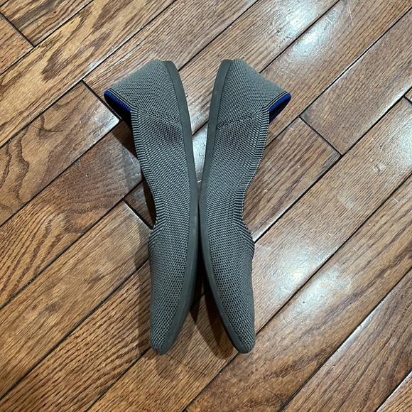 • Rothy’s • The Point Ballet Flats Cloud Gray Birdseye 6 Womens - Picture 3 of 5